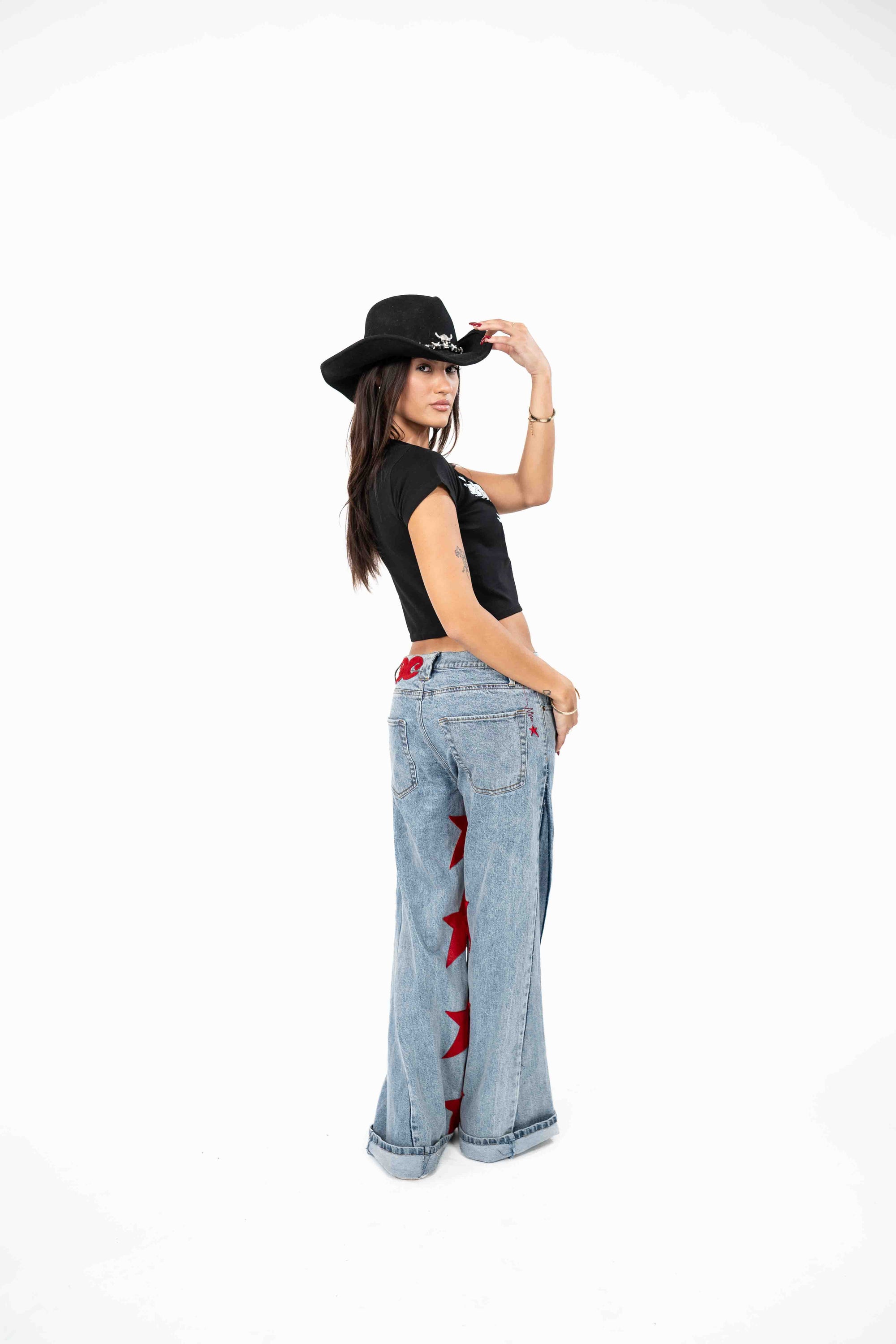 Wide Star Jean