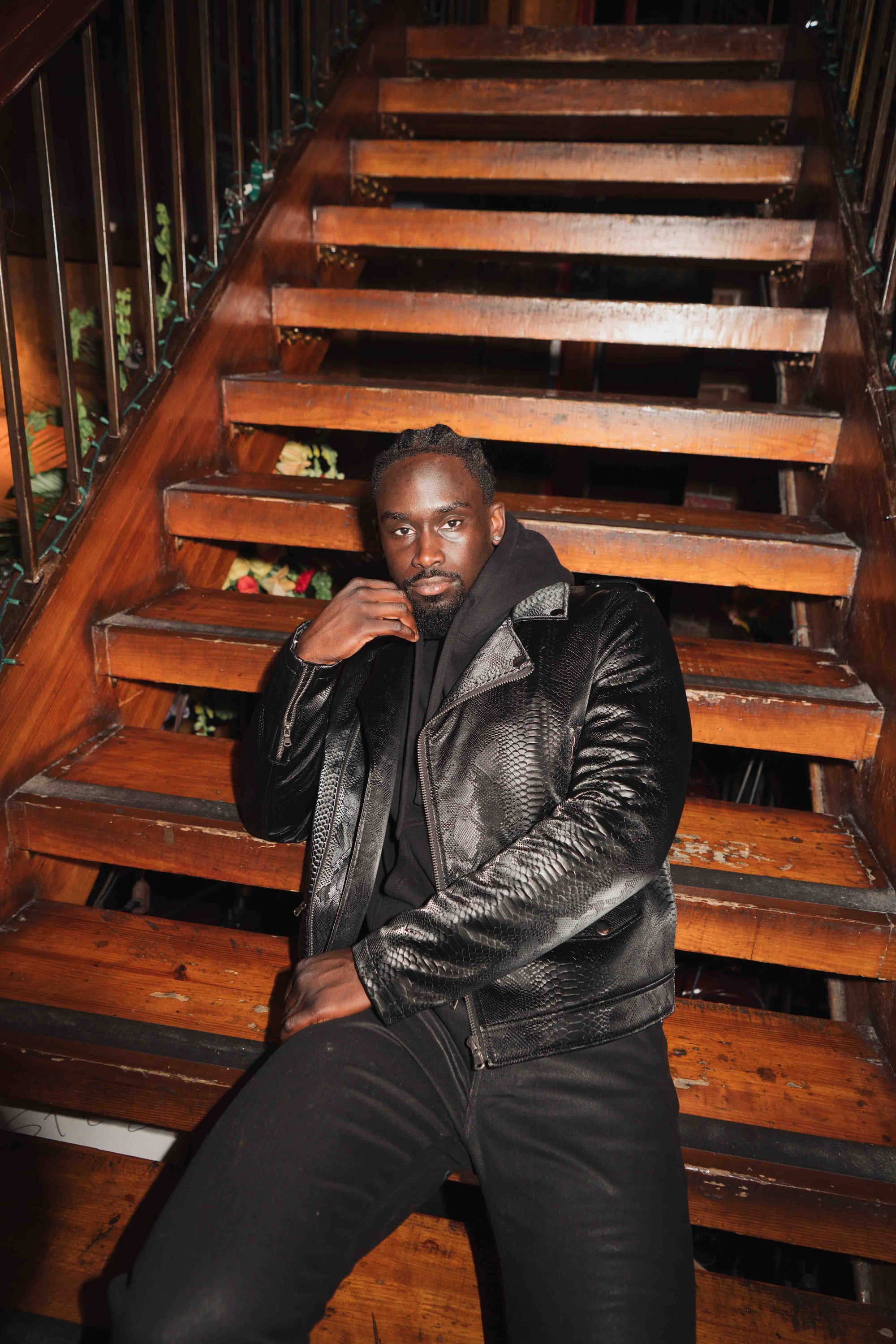 Snake Skin Moto Jacket