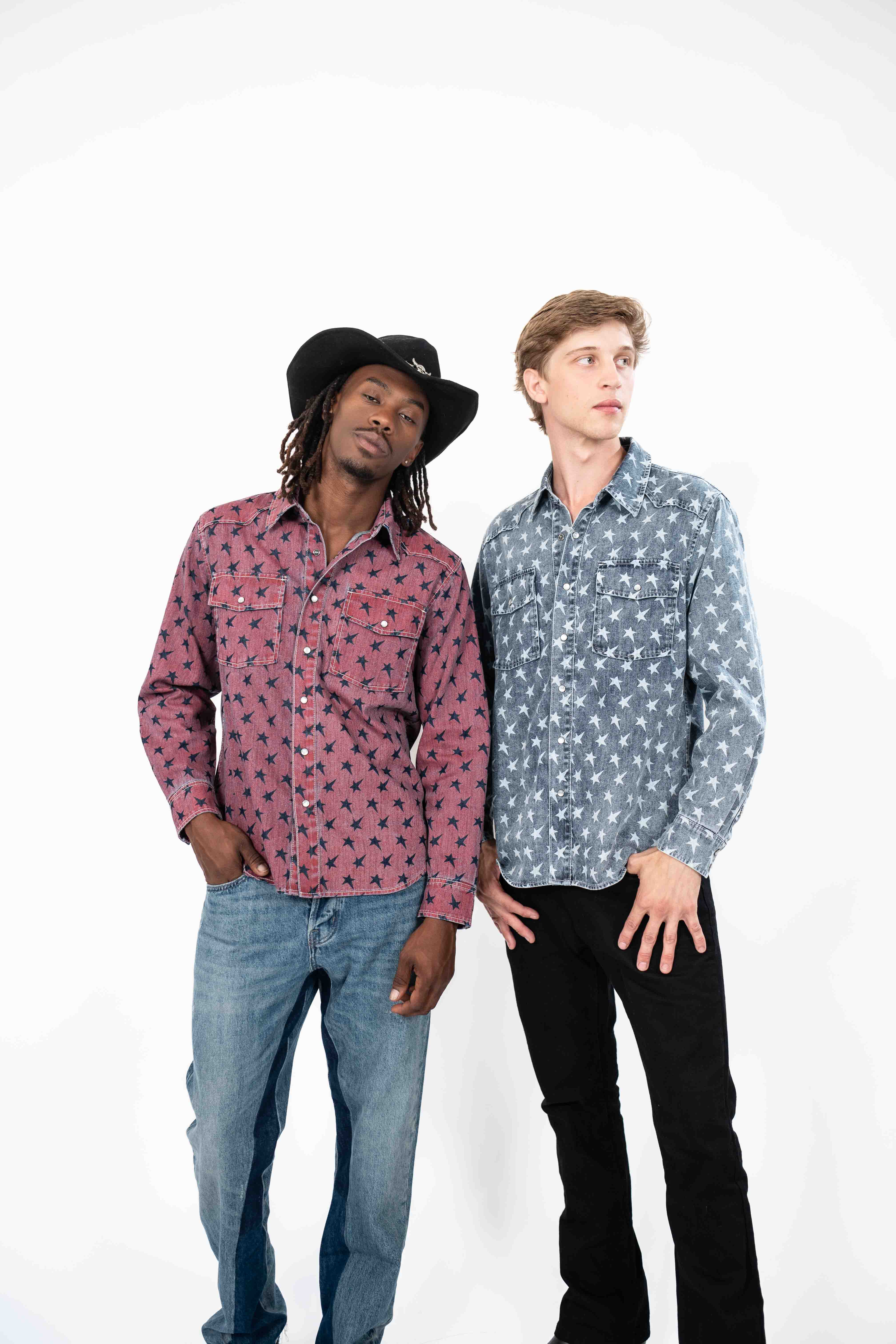 Star Print Shirt LS – Andrew Charles