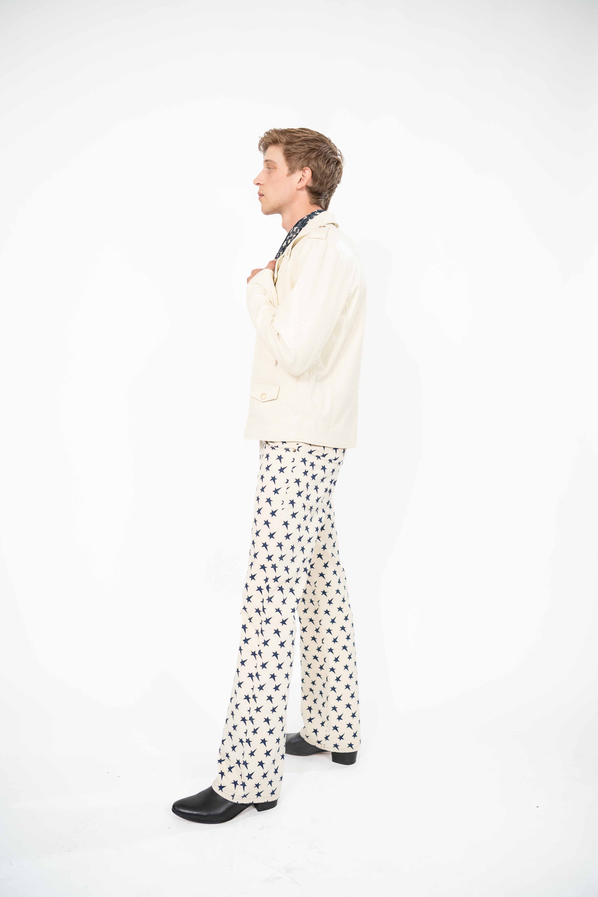 Star Print Boot-Cut Jean – Andrew Charles