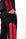 Barth Fleece Pant - Black w/ Red - Women's - front view - Andrew Charles New York