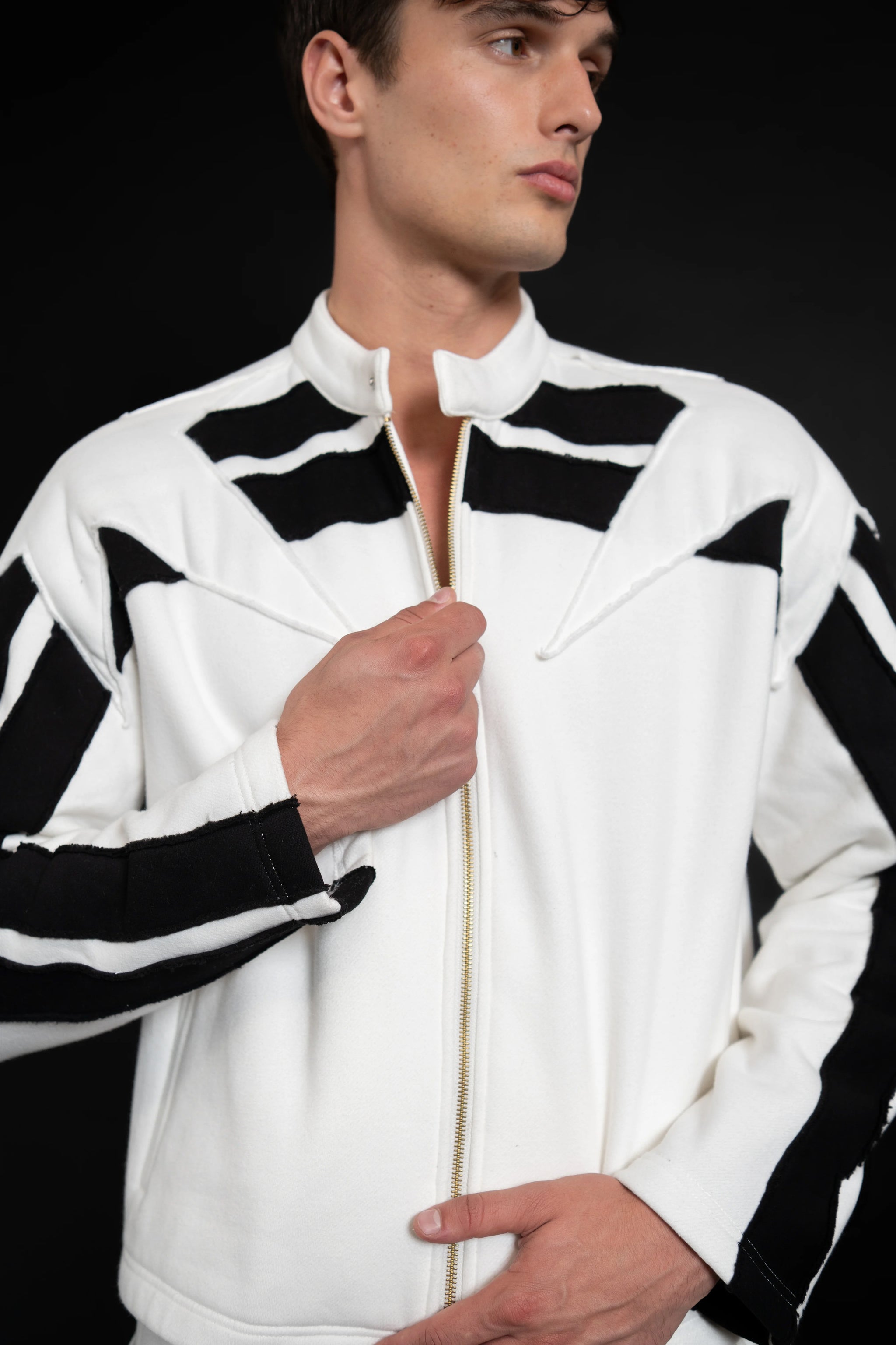 Pieced Zip Front JKT – Andrew Charles