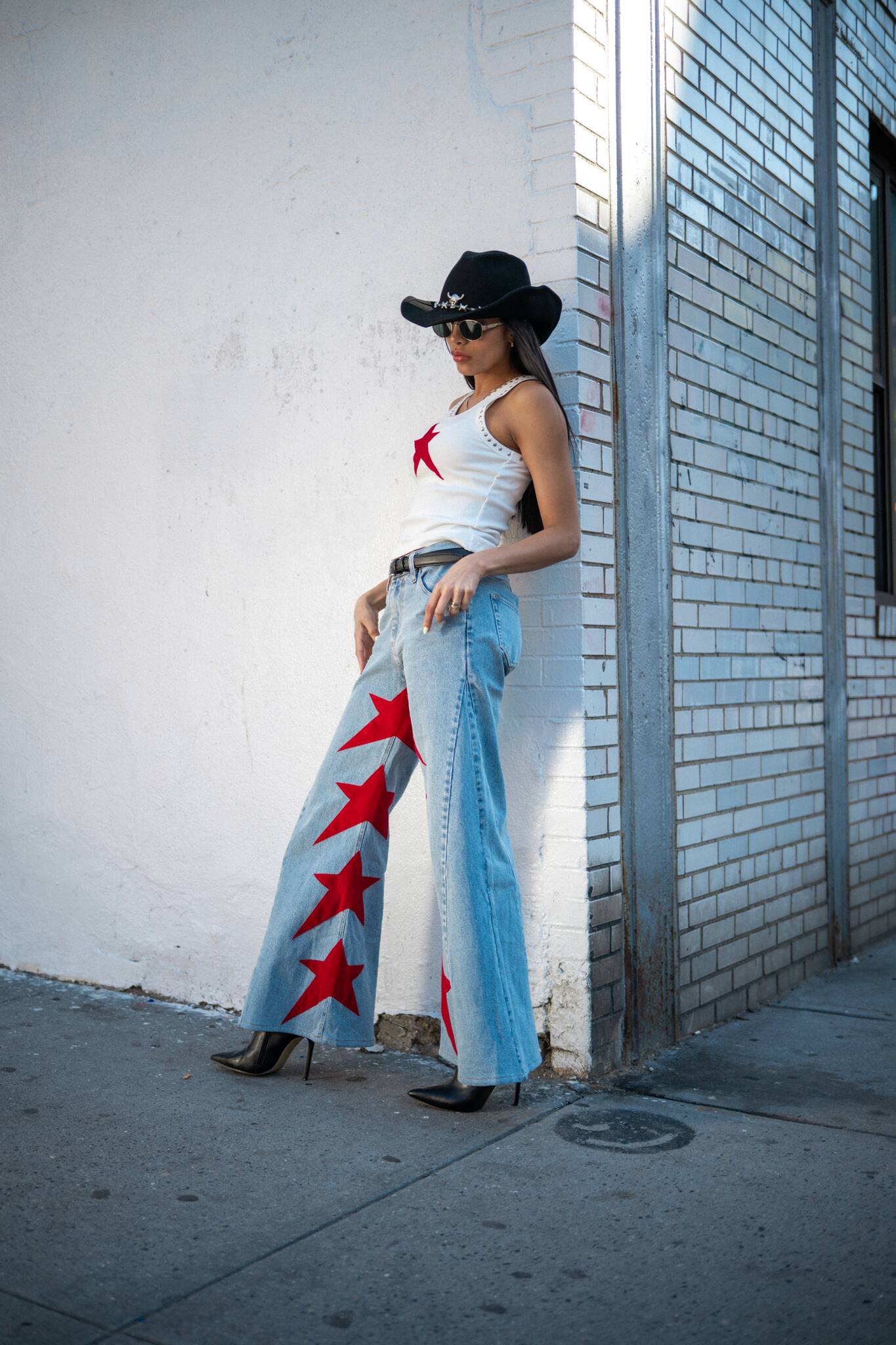 Wide Star Jean