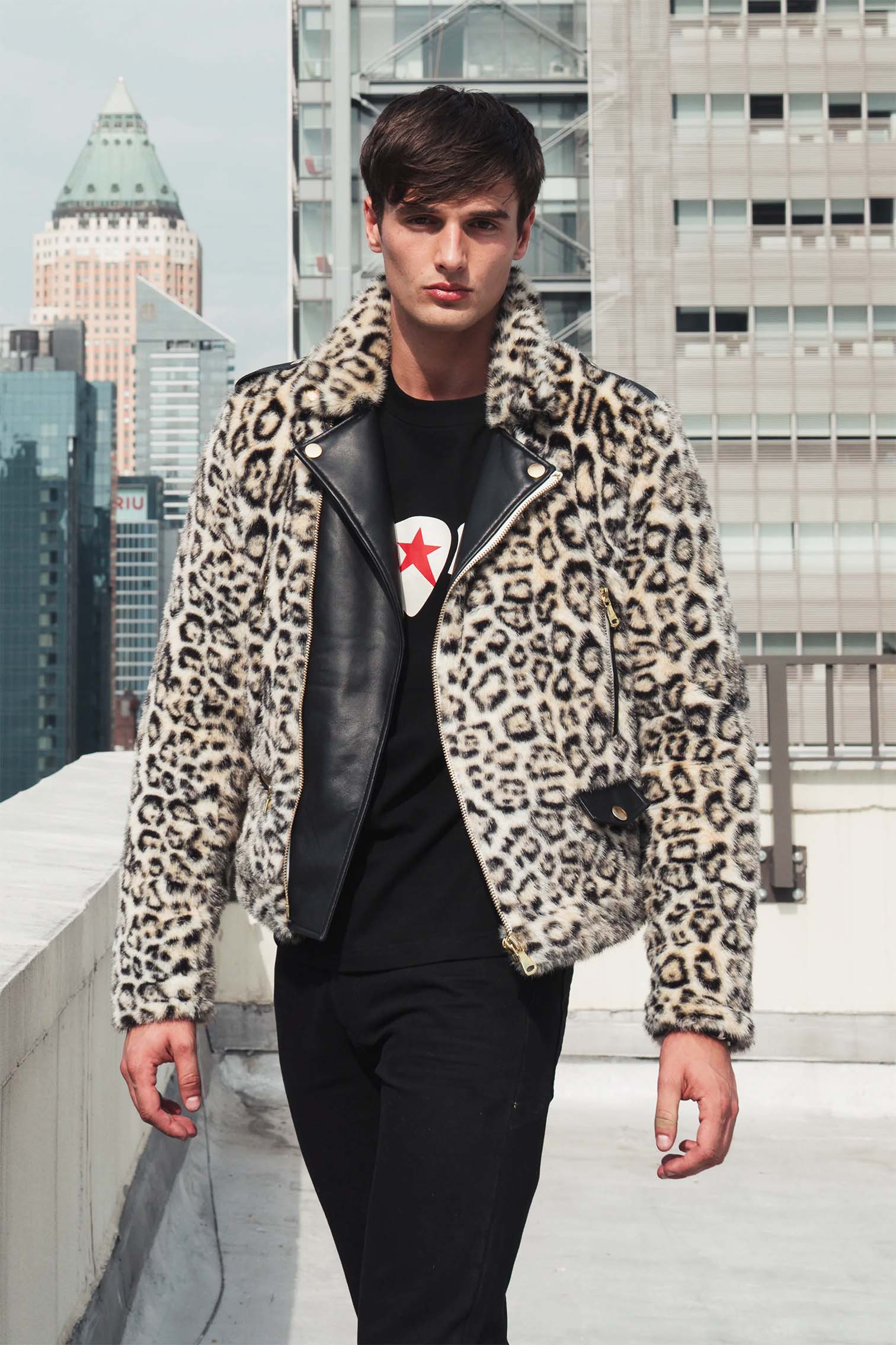 Leopard Moto Jacket – Andrew Charles
