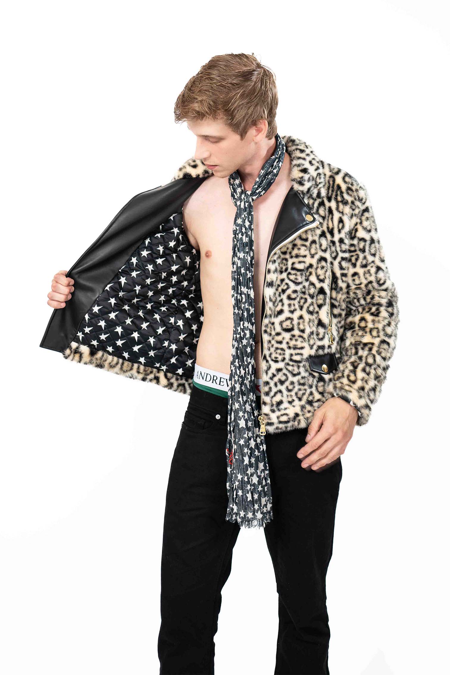 Leopard Moto Jacket – Andrew Charles
