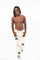 White Denim w/ Red Stars