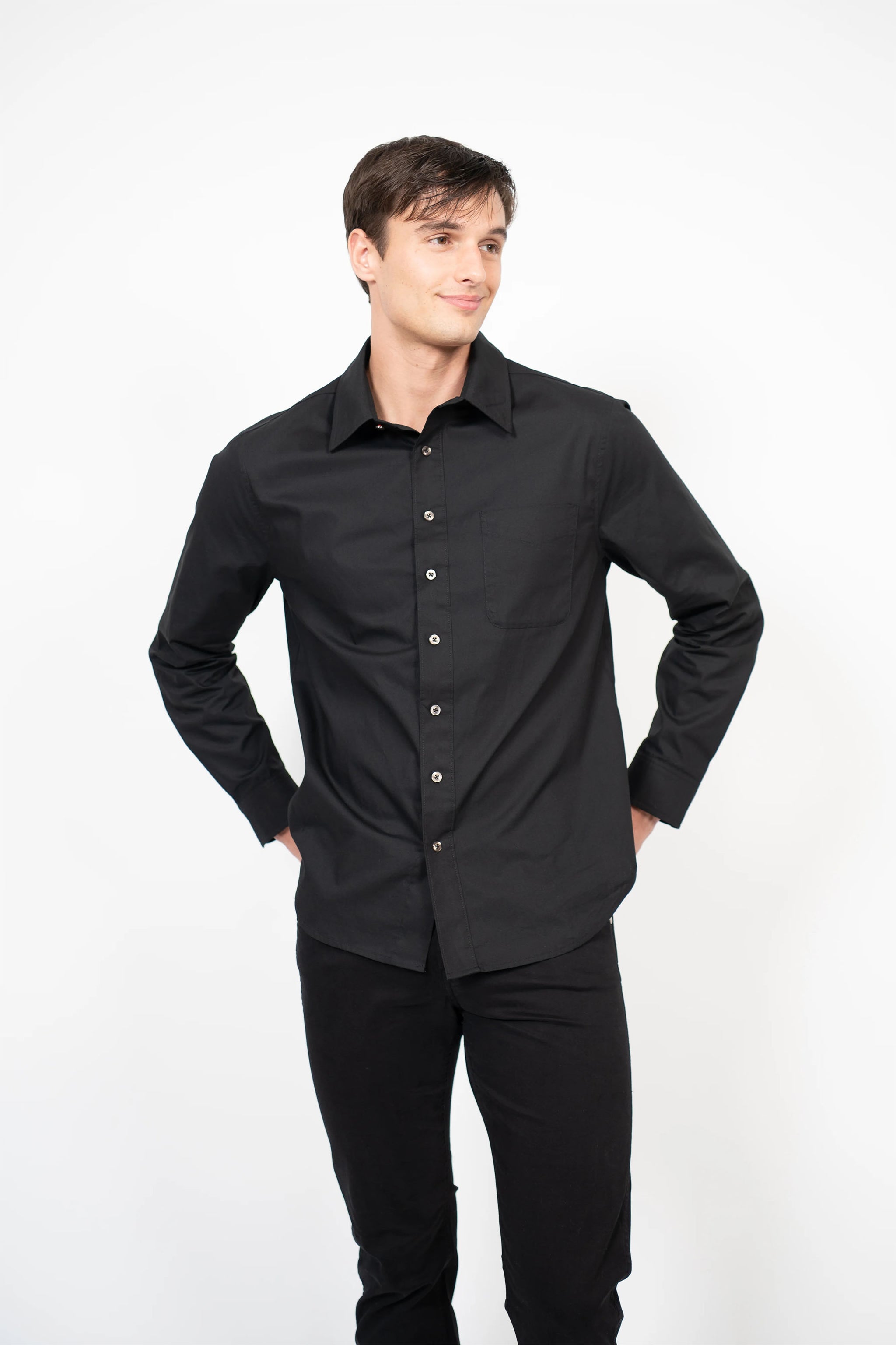 Pic Shirt LS (Black) – Andrew Charles