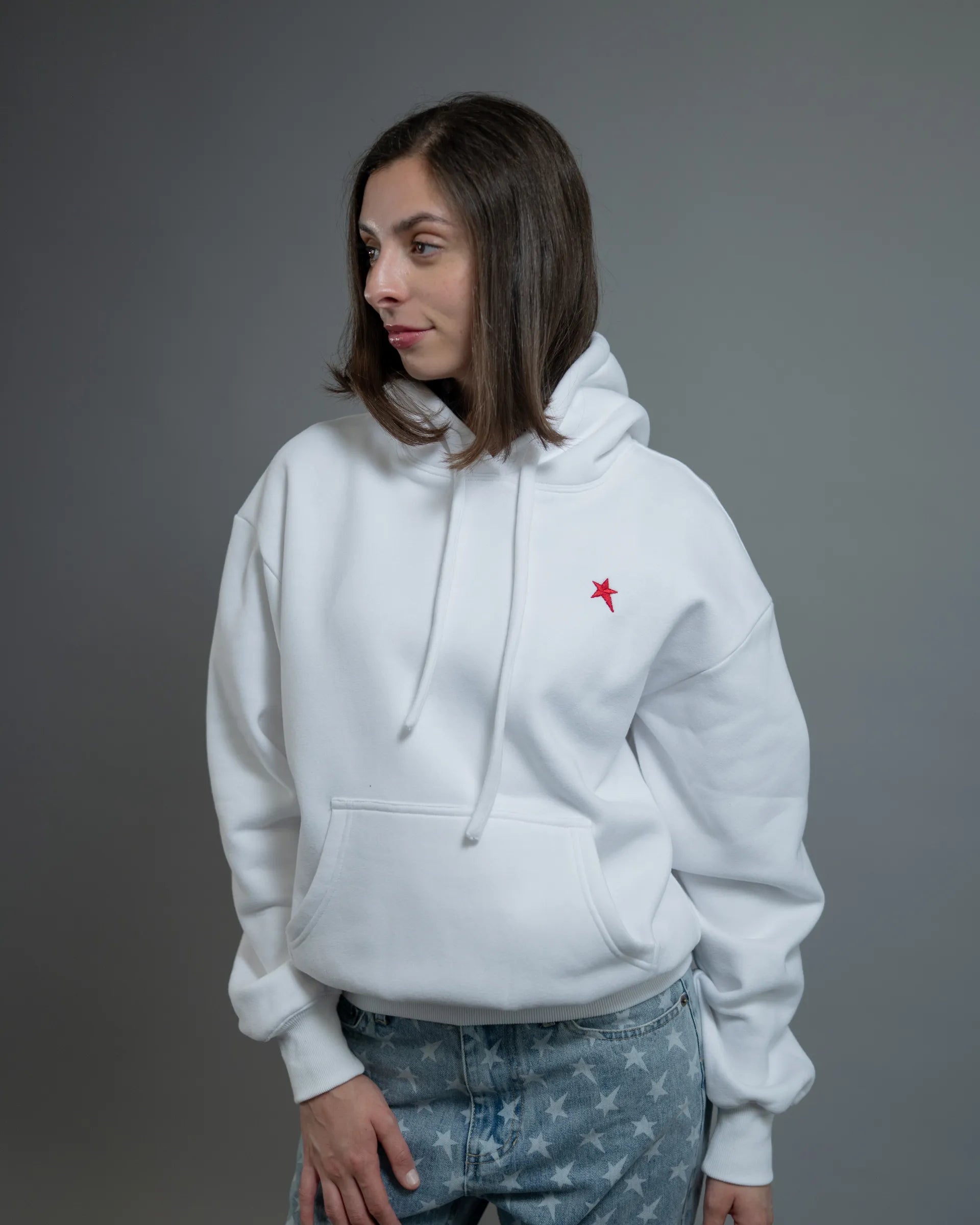 Pullover Hoodie — Off-White — view 2 — Andrew Charles SS26