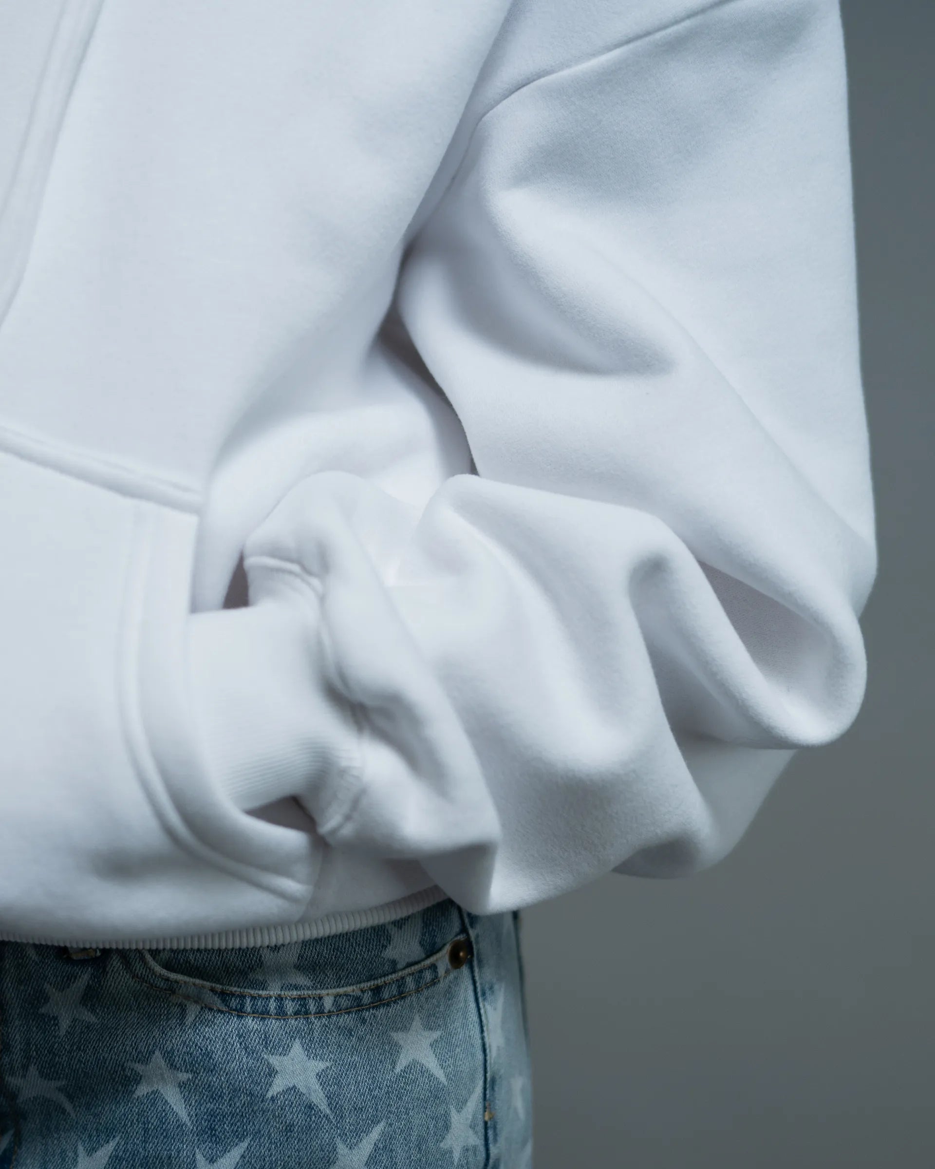 Pullover Hoodie — Off-White — view 4 — Andrew Charles SS26