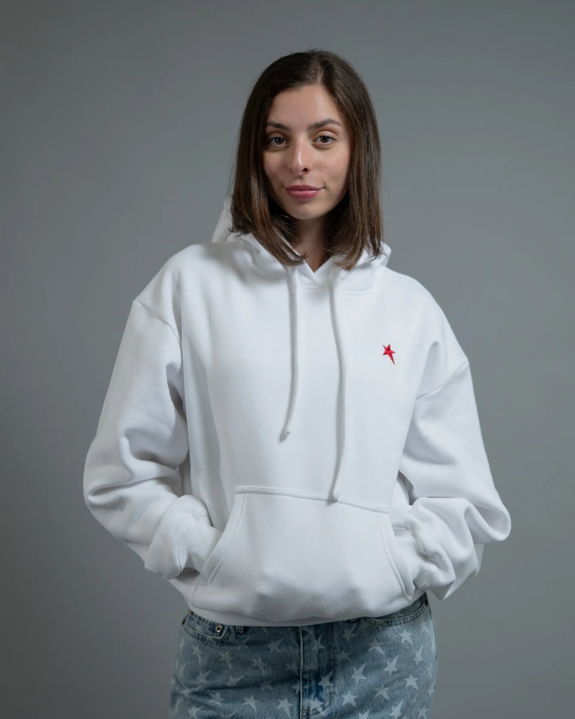 Pullover Hoodie — Off-White — view 5 — Andrew Charles SS26