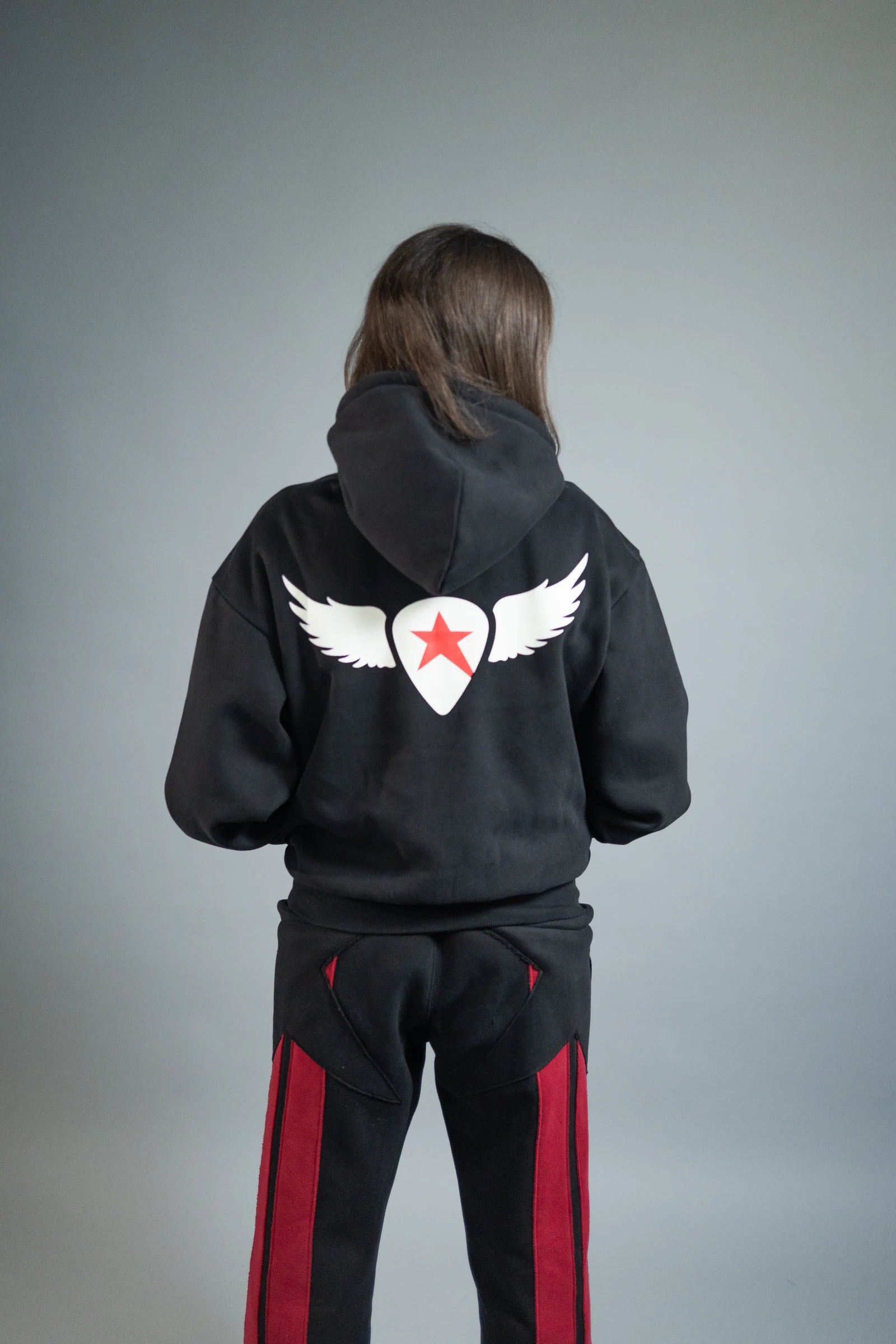 Pullover Hoodie — Black — Women's — Andrew Charles SS26