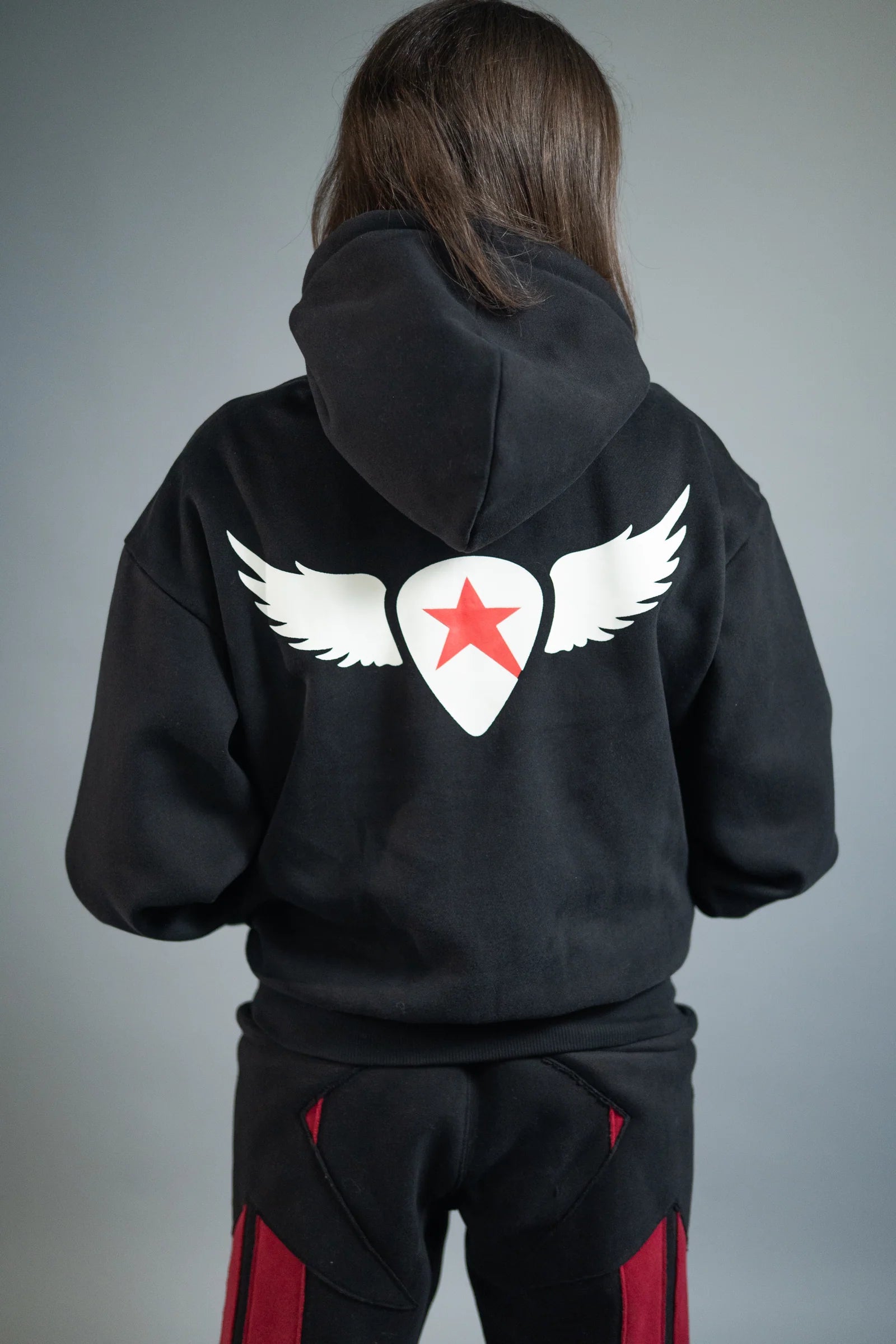 Pullover Hoodie — Black — Women's — Andrew Charles SS26