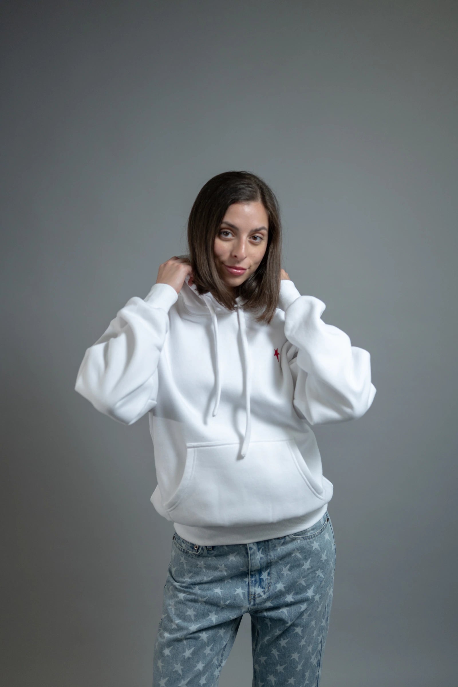 Pullover Hoodie — Off-White — Women's — Andrew Charles SS26