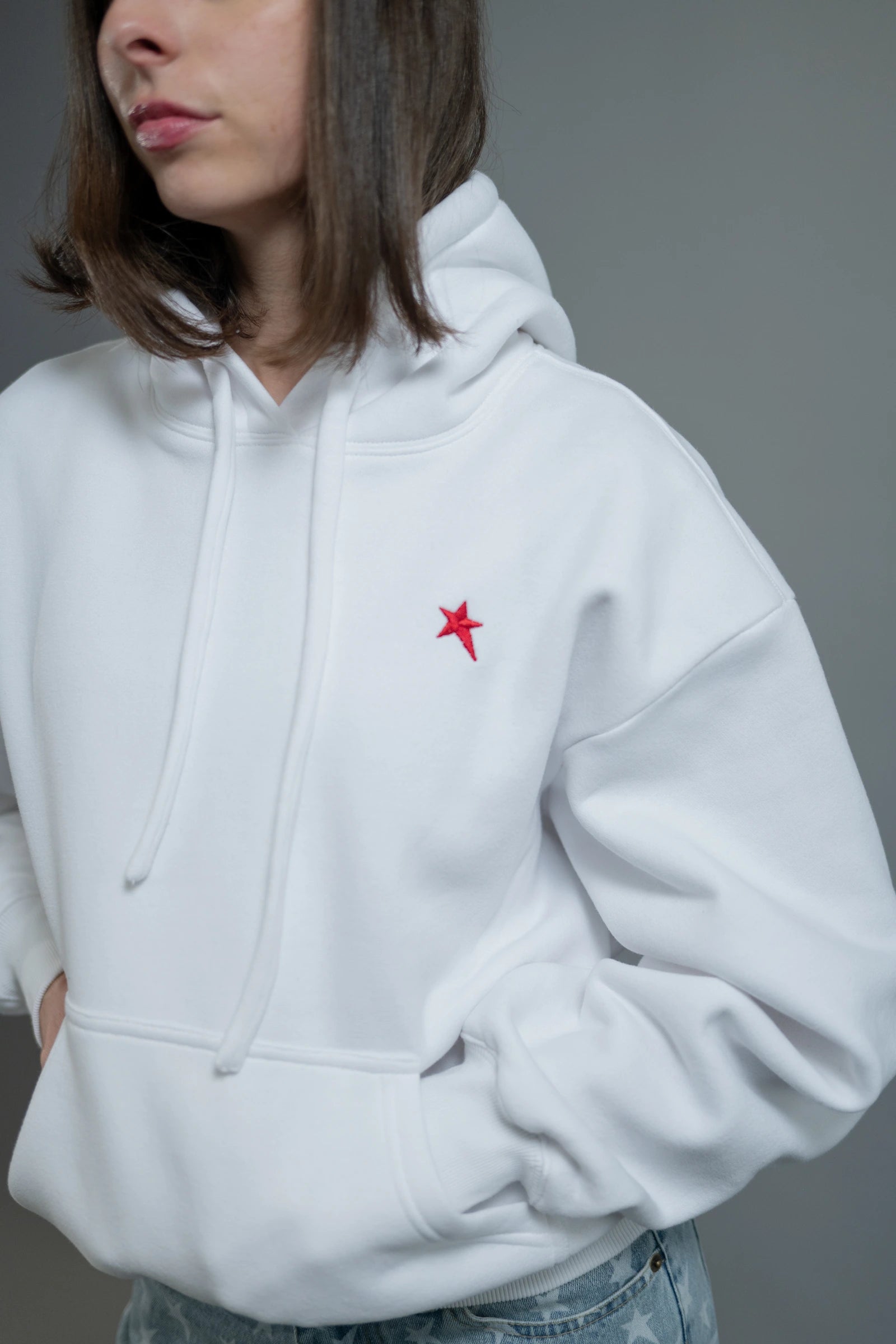 Pullover Hoodie — Off-White — Women's — Andrew Charles SS26