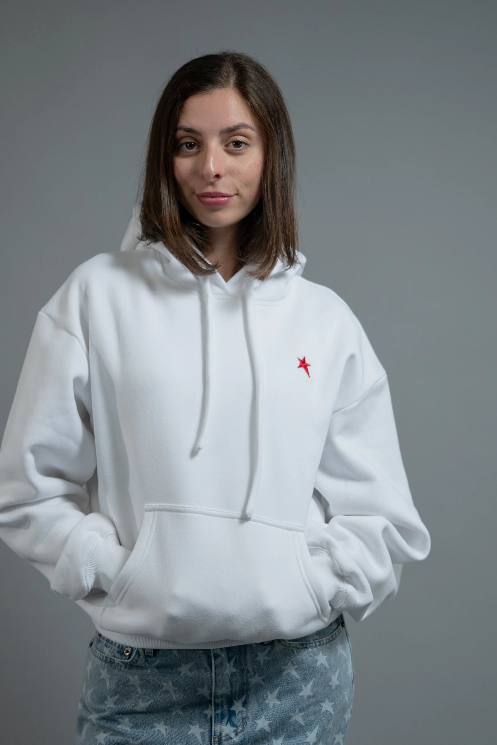 Pullover Hoodie — Off-White — Women's — Andrew Charles SS26