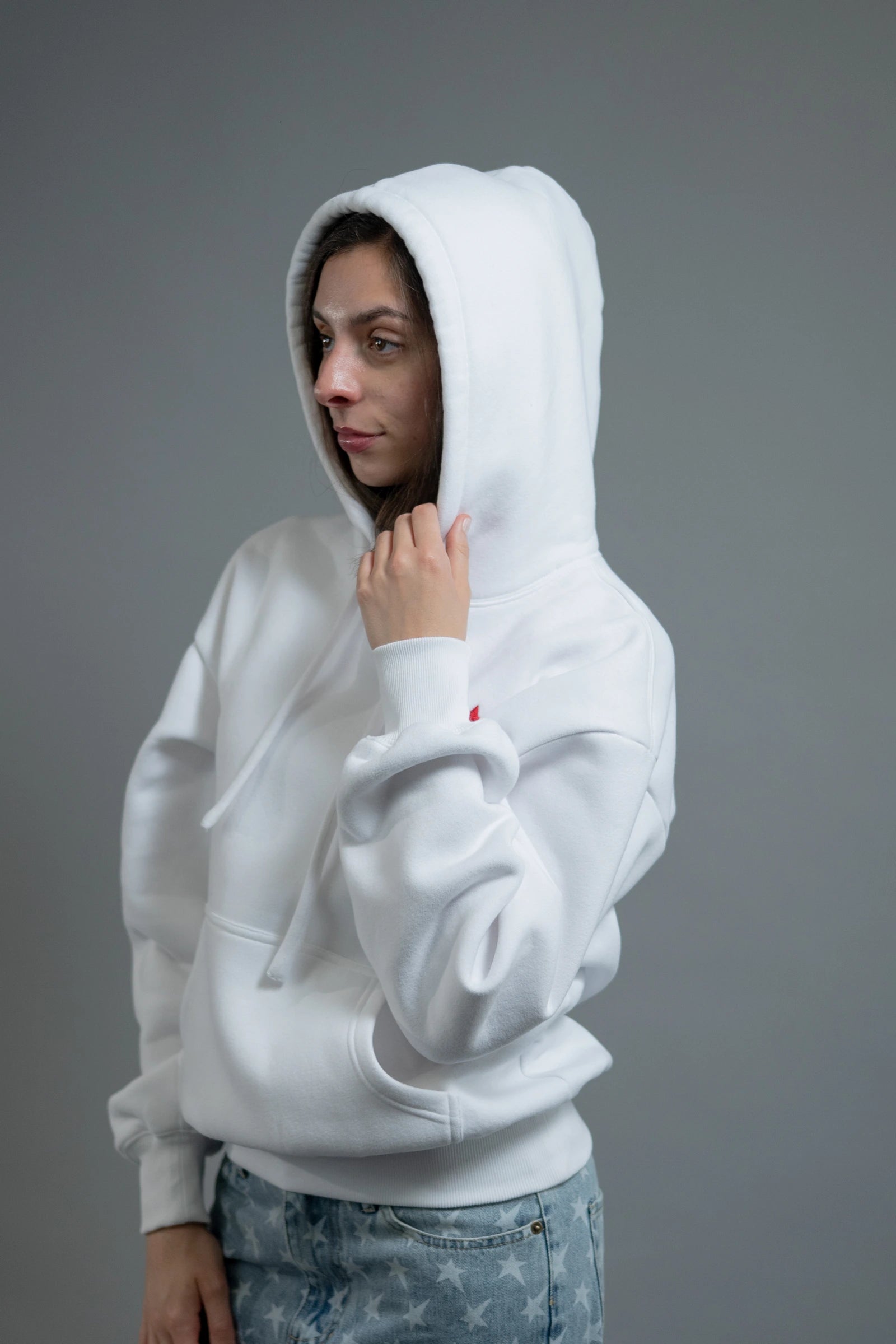 Pullover Hoodie — Off-White — Women's — Andrew Charles SS26