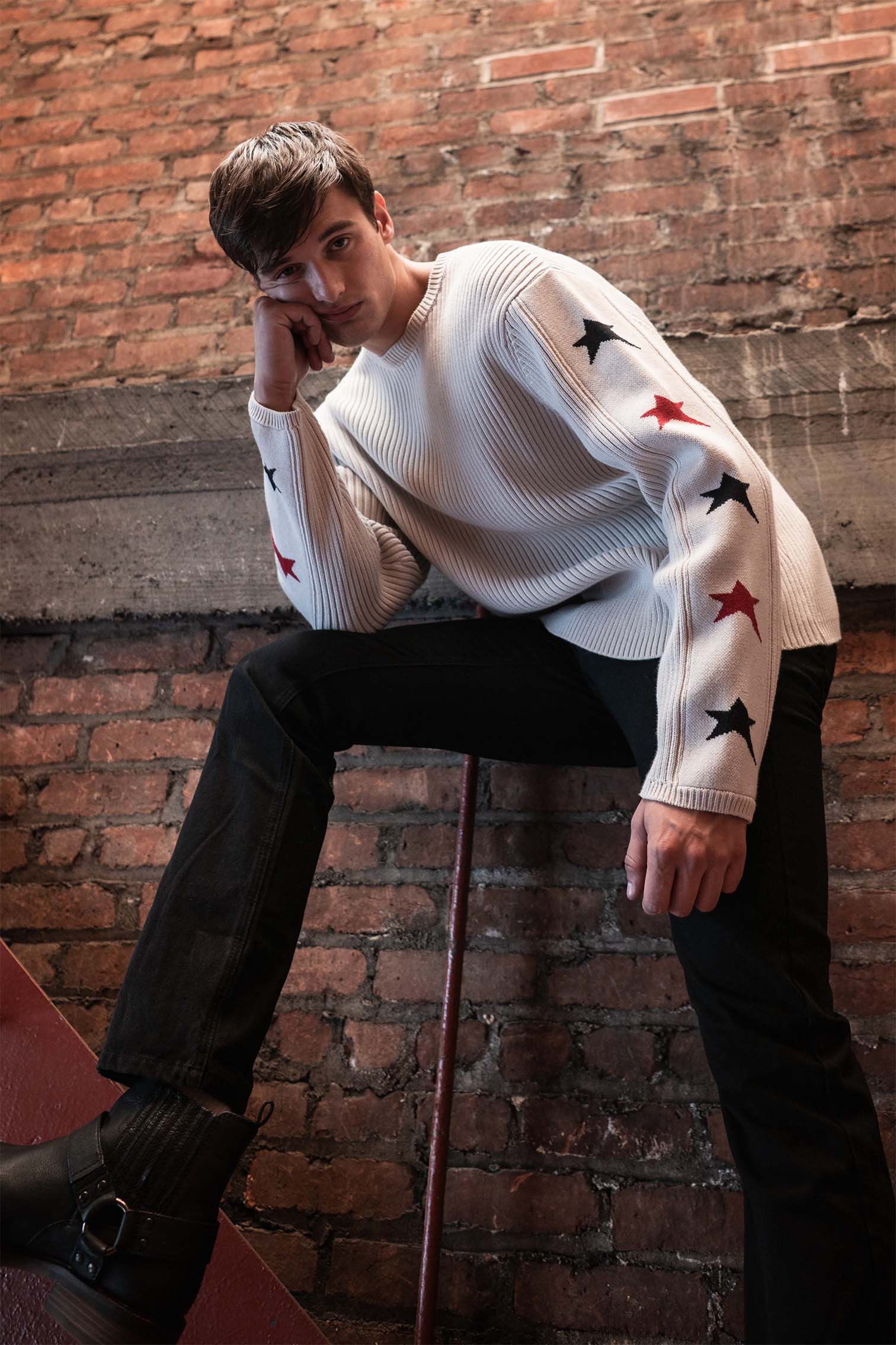 Star Crewneck Sweater – Andrew Charles