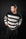 Black w/ Ivory Stripes