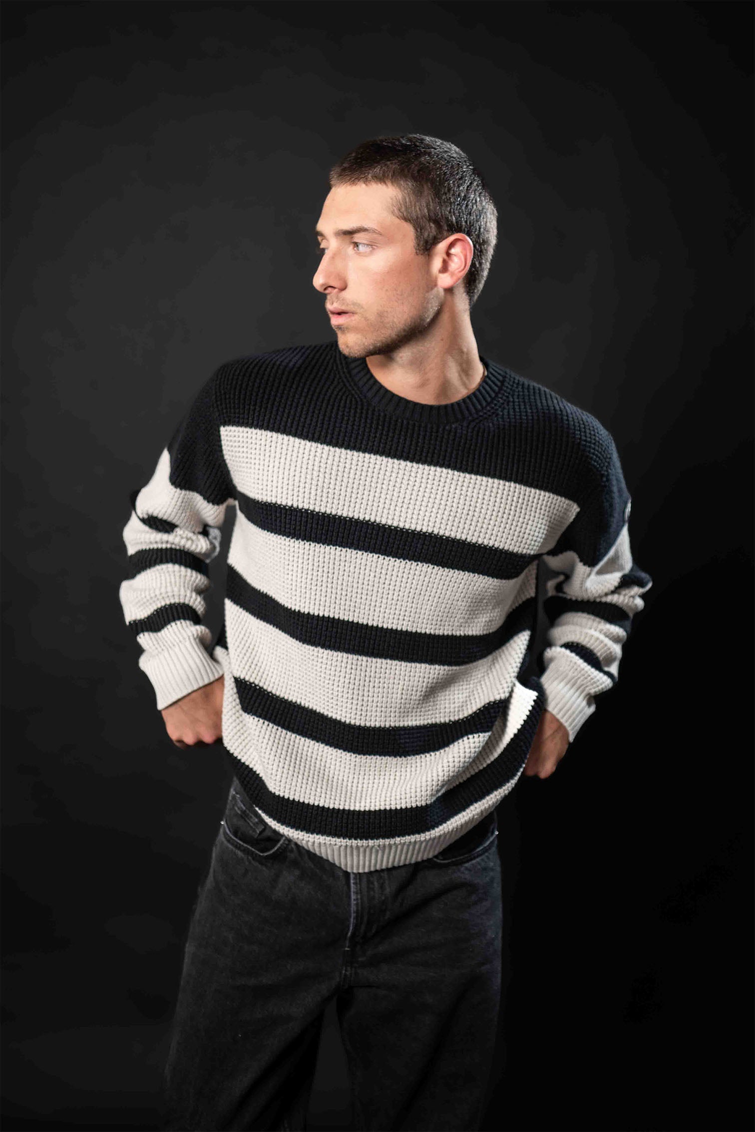 Stripe Crewneck Sweater – Andrew Charles
