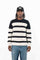 Black w/ Ivory Stripes