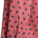 Red Star Print fabric swatch