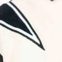 Ivory w/ Black fabric swatch